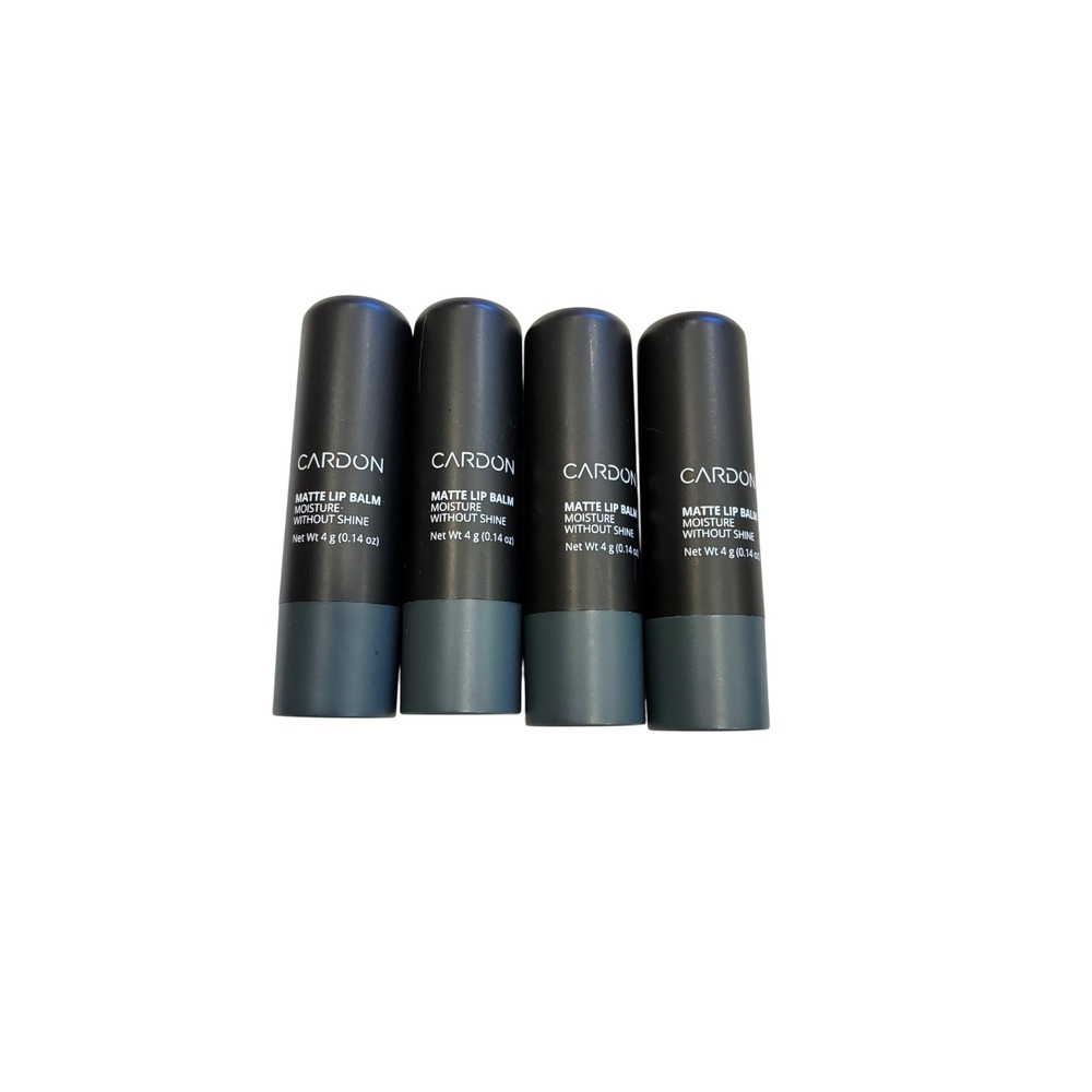 4 Pack Cardon Matte Lip Balm Moisture Without Shine Non-Glossy 4g 0.14oz Each